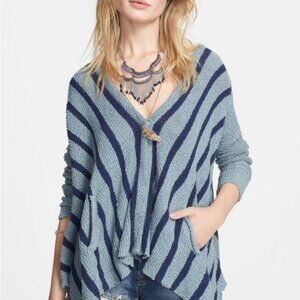 Free People Circle Back Cardigan | Open Knit Layering Sweater | XS